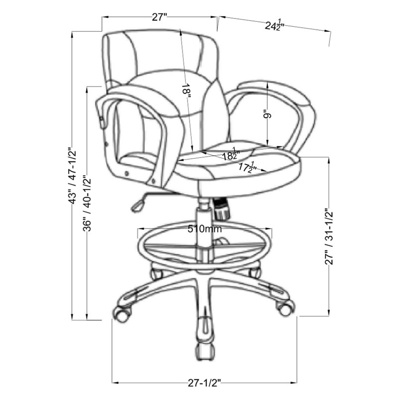 Hokku Designs Drafting Chair & Reviews Wayfair